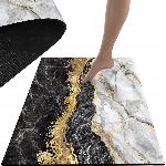 Kopalniška pralna nedrseča preproga 80x50cm zlati marmor