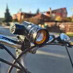 Set USB LED aku. kolesarske T6 svetilke CREE LED XM-L + zadnja luč