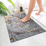 Kopalniška pralna nedrseča preproga 80x50cm sivi marmor