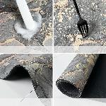 Kopalniška pralna nedrseča preproga 80x50cm sivi marmor