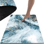 Kopalniška pralna nedrseča preproga 80x50cm modri marmor