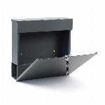 Poštni nabiralnik z režo za časopis antracit V49