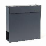 Poštni nabiralnik z režo za časopis antracit V49