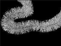 Girlanda za božično drevo srebrna 2m