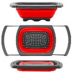 Silikonsko zložljivo cedilo odcejalnik 27cm nastavljivi ročaji