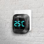 220V LCD brezžični zvonec in termometer 38 melodij do 300m črn