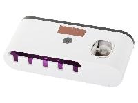 3v1 aku. solarni 1200mAh stenski dozator zobne paste in UV sterilizator zobnih k