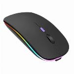 WIFI brezžična akumulatorska optična miška 1200 DPI LED RGB črna