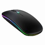 WIFI brezžična akumulatorska optična miška 1200 DPI LED RGB črna