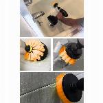 22 delni set HEX čistilnih krtač in 100mm velcro disk za poliranje