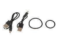 Set USB aku. vodoodporna kolesarska svetilka + zadnja luč 5000K