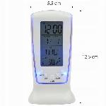LCD LED digitalna budilka s termometrom