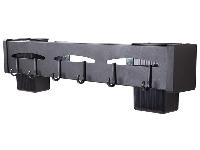 Močno aluminjasto stensko držalo za nože in organizer 40cm