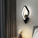 Moderna stenska nadometna LED svetilka 12W črna 23cm 4500K