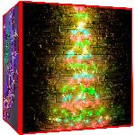 id-1000 Novoletne lučke angelski lasje 200 LED RGB za božično drevo