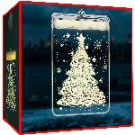 id-1000 Gravirano 3D pleksi steklo LED toplo bela 17cm božično drevo