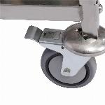 Inox servirni voziček 3 police 150kg - kuhinjski voziček