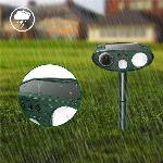 Ultrazvočni LED solarni odganjalec živali s senzorjem gibanja