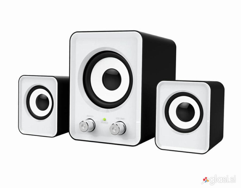 Stereo + subwoofer 2.1 računalniški zvočniki USB