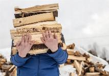 Transportna torba za nošenje lesa in drv vodoodporna