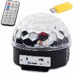 Disko LED RGB projektor in MP3 bluetooth predvajalnik + USB ključ in daljinec