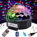 Disko LED RGB projektor in MP3 bluetooth predvajalnik + USB ključ in daljinec