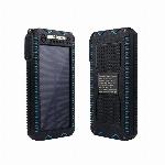 Solarni 2x USB powerbank 10000mAh + LED svetilka in žarilna nitka