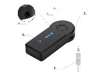 Akumulatorski audio sprejemnik Bluetooth 3.0 AUX JACK + mikrofon