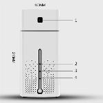 LED RGB vlažilec zraka difuzor 1000ml WATER CUBE