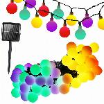 LED RGB 40 zunanja solarna dekorativna girlanda 690cm 8 funkcij