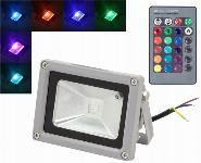 Zunanji LED RGB reflektor + daljinski upravljalnik 10W IP65