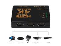 Preklopni razdelilnik HDMI ULTRA HD 4K delilnik spliter + daljinec