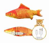 Akumulatorska interaktivna gibljiva riba za mačke USB 26cm 3