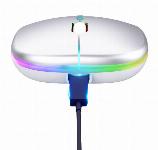 Bluetooth brezžična akumulatorska optična miška 1600 DPI LED RGB