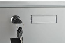 Poštni nabiralnik srebrn + predal za časopis