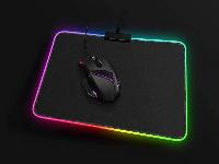 Osvetljena LED RGB računalniška podloga za miško in tipkovnico 35x25cm