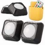 Set dveh samolepilnih brezžičnih LED RGB svetilk + daljinec