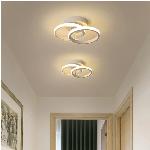 Moderna stropna nadometna LED svetilka 20W bela 26cm krogi