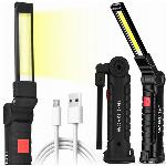 id-1003 COB LED aku. magnetna delavniška svetilka gibljiva USB