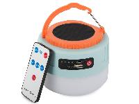 2v1 turistična aku. LED solarna potovalna luč za kampiranje z USB + daljinec