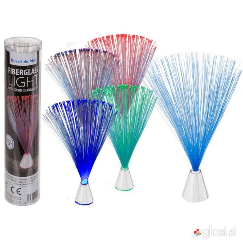 LED RGB dekorativna svetilka - steklena vlakna 21cm