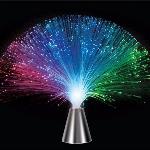 LED RGB dekorativna svetilka - steklena vlakna 21cm