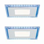 id-1001 2x LED vgradni panel 7W z modro LED 2700K + napajalnik