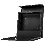 Moderni vodoodporni poštni nabiralnik z režo za časopise črn X4