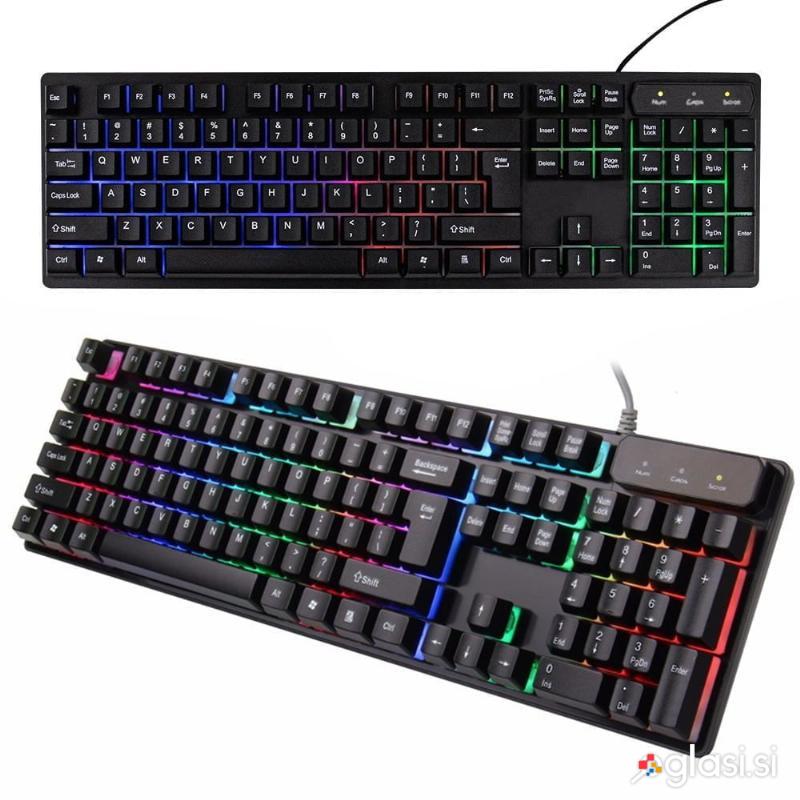 RGB LED računalniška tipkovnica USB