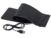 Tanka vodoodporna USB silikonska tipkovnica - zložljiva črna