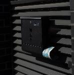 Poštni nabiralnik črn + predal za časopis