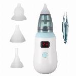 Akumulatorski LCD nosni aspirator za otroke + nastavki