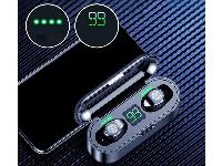 2v1 Bluetooth brezžične slušalke in power bank LCD