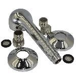 Enoročna stenska armatura za tuš + cev in ročka